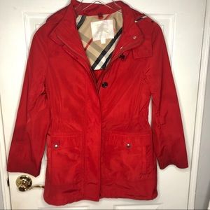 BURBERRY Children’s red shell coat/jacket